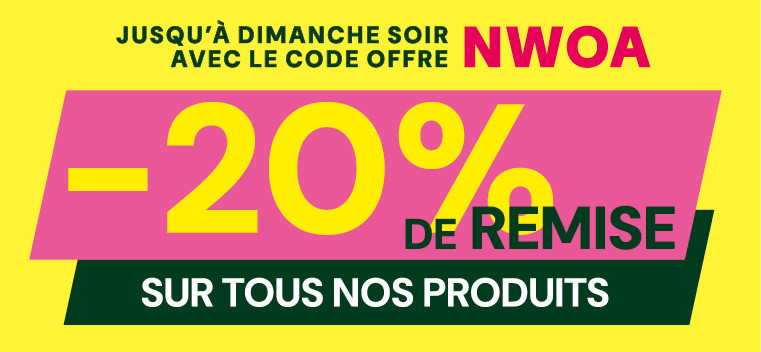 Profitez de -20% sur TOUS nos produits, m&ecirc;me ceux en PROMOTION !